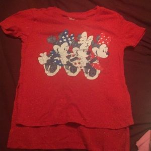 Disney Minnie Mouse Fourth of July high low shirt